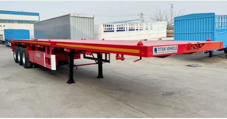 3 Axle 40Ft Flatbed Semi Trailer will be sent to Burundi