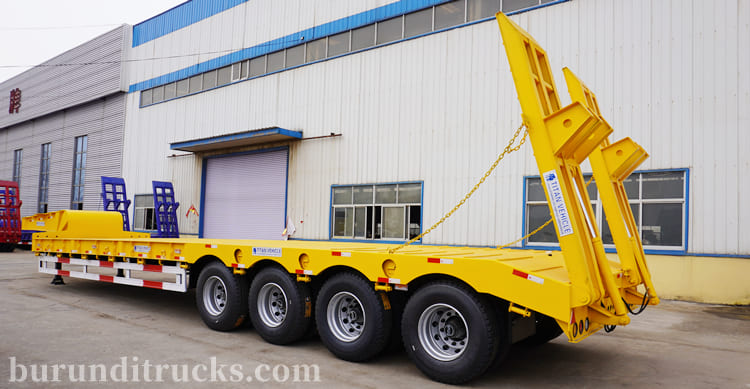 4 Axle Low Bed Truck Trailer Price in Burundi