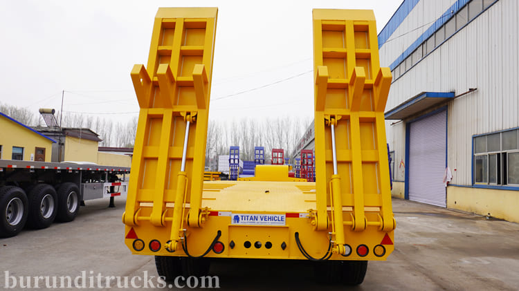 4 Axle Low Bed Truck Trailer Price in Burundi 