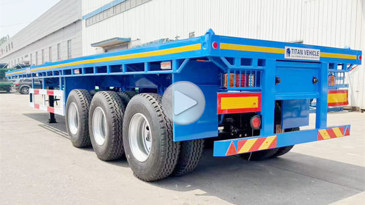 3 Axle 40 Ft Flatbed Semi Trailer for Sale in Burundi Bujumbura 
