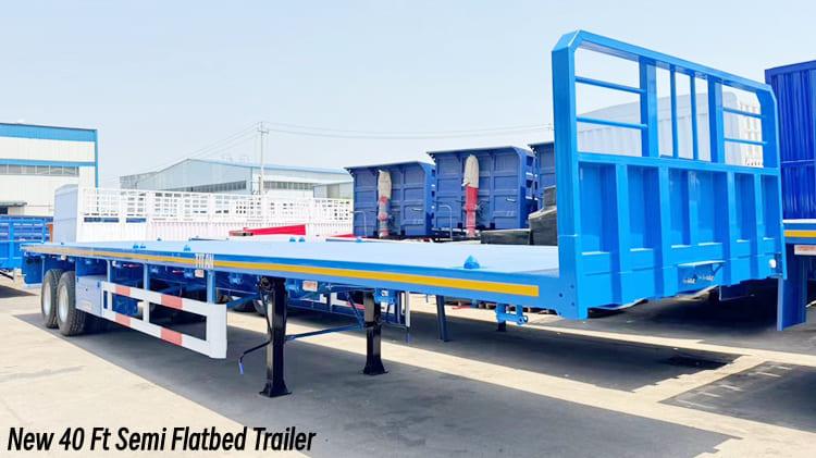 New Semi Truck Flatbed Trailer for Sale in Burundi
