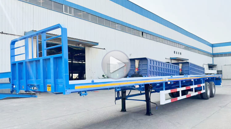 New Semi Truck Flatbed Trailer for Sale in Burundi