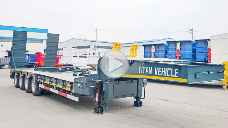 100 Ton Lowbed Semi Trailer for Sale in Burundi 