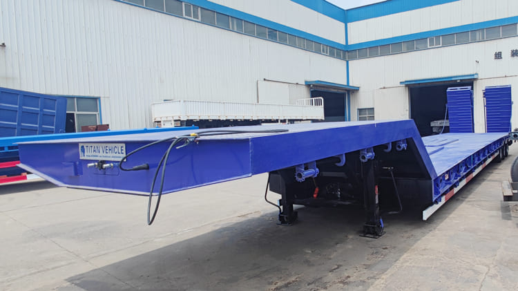 New Tri Axle Lowbed Semi Trailer Price in Burundi