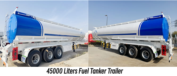 45000 Liters Fuel Tanker Trailer for Sale in Burundi Bujumbura 