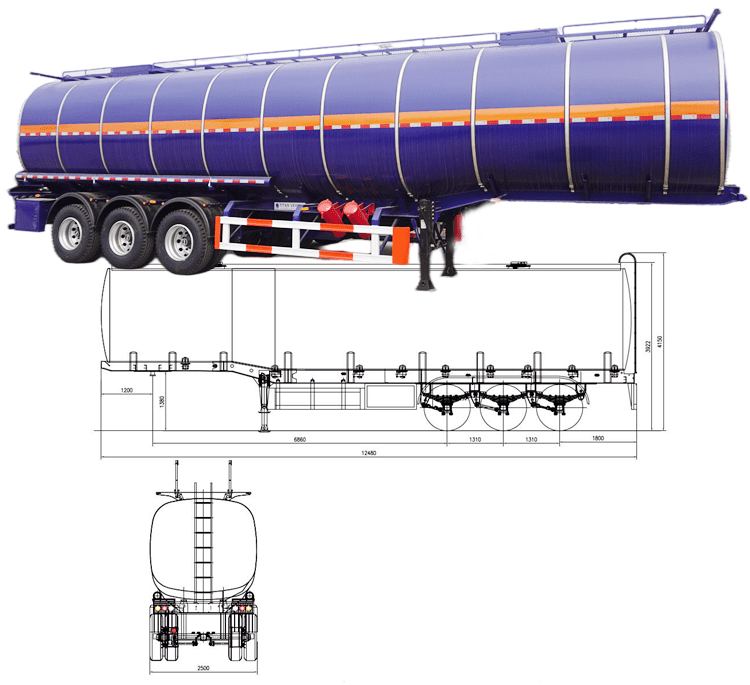 New and Used Stainless Fuel Tanker Trailer for Sale in Burundi