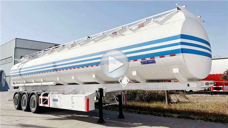 3 Axle 45000 Liters Fuel Tanker Trailer for Sale in Burundi