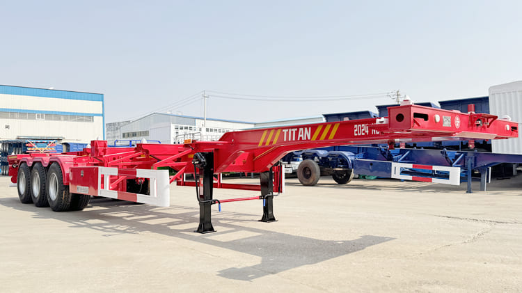 2024 New Tri Axle Chassis Trailer for Sale in Burundi