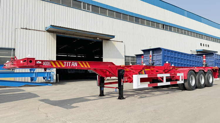 2024 New Tri Axle Chassis Trailer for Sale in Burundi