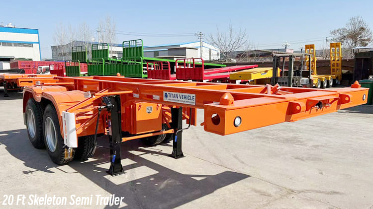 20 Ft Skeleton Semi Trailer for Sale in Burundi 