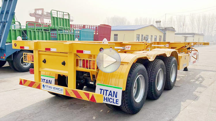 3 Axle 40 Ft Container Trailer for Sale in Burundi Bujumbura 