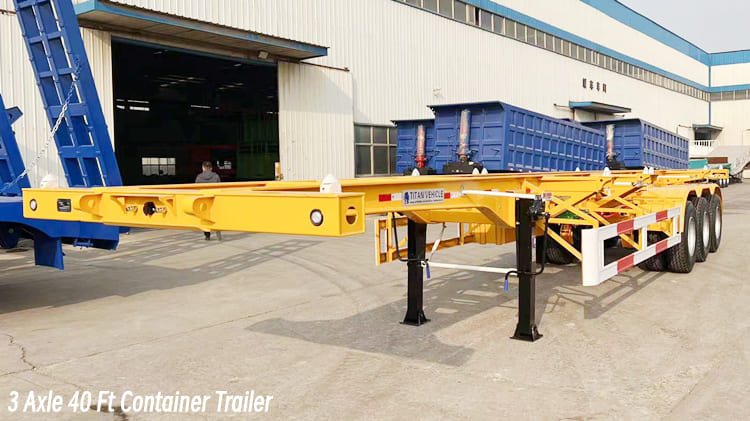 3 Axle 40 Ft Container Trailer for Sale in Burundi Bujumbura