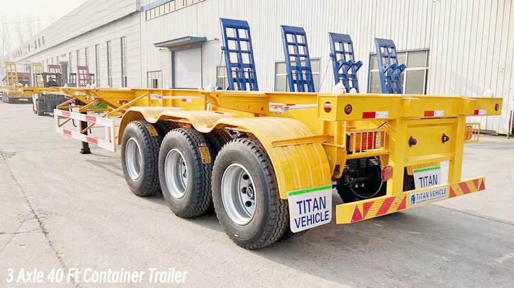 3 Axle 40 Ft Container Trailer for Sale in Burundi Bujumbura