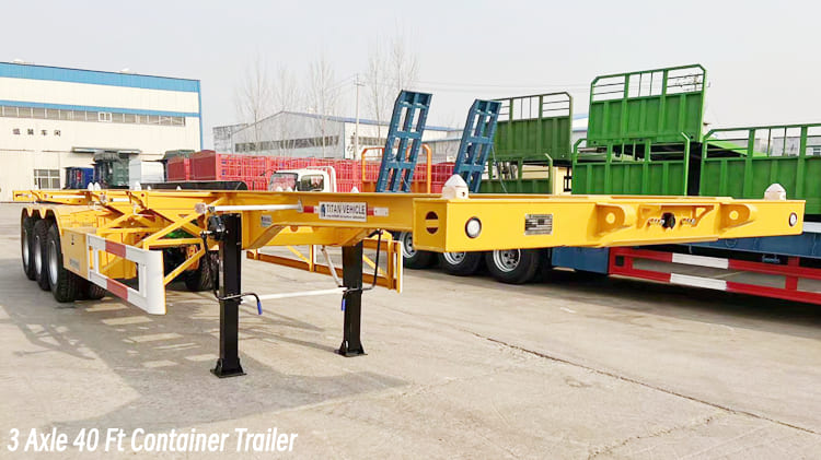 3 Axle 40 Ft Container Trailer for Sale in Burundi Bujumbura
